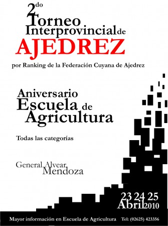 Afiche Ajedrez 2010